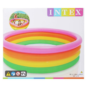 Бассейн надувной «Радуга», 168 х 46 см, от 3 лет, 56441NP INTEX Бассейн надувной «Радуга», 168 х 46 см, от 3 лет, 56441NP INTEX