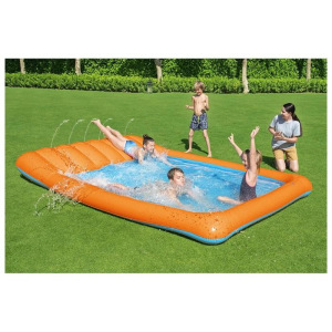 Бассейн с горкой и распылителем, 341 x 213 x 38 см, 53080 Bestway Бассейн с горкой и распылителем, 341 x 213 x 38 см, 53080 Bestway