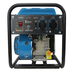 Бензиновый инверторный генератор VARTEG G2600i, 2.5 кВт, 7 л.с, 2х220 В/16 А, ручной старт Бензиновый инверторный генератор VARTEG G2600i, 2.5 кВт, 7 л.с, 2х220 В/16 А, ручной старт