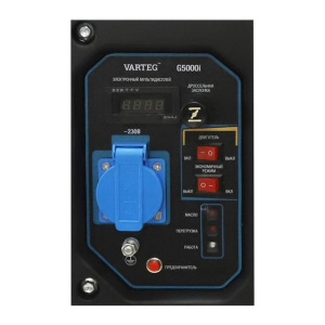 Бензиновый инверторный генератор VARTEG G5000i, 4.7 кВт, 7 л.с, 1х220 В/16 А, LED дисплей Бензиновый инверторный генератор VARTEG G5000i, 4.7 кВт, 7 л.с, 1х220 В/16 А, LED дисплей