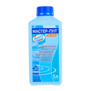 Бесхлорное средство для очистки воды в бассейне "Мастер-пул", универсальное, 1 л Бесхлорное средство для очистки воды в бассейне "Мастер-пул", универсальное, 1 л