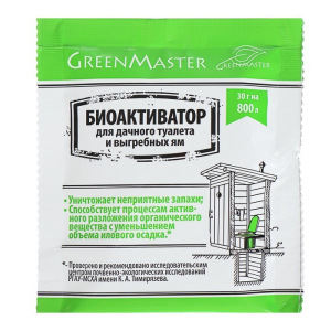 Биоактиватор для дачных туалетов Greenmaster, 30 г Биоактиватор для дачных туалетов Greenmaster, 30 г