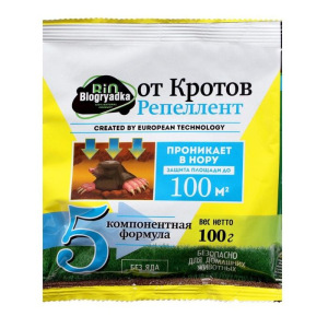 Биологический отпугиватель кротов Bioгрядка, пакет, 100 г Биологический отпугиватель кротов Bioгрядка, пакет, 100 г