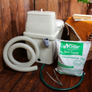 Биотуалет торфяной, 40 л, с ведром, торфом, вентиляцией и дренажом, «Компакт Элит Д» Биотуалет торфяной, 40 л, с ведром, торфом, вентиляцией и дренажом, «Компакт Элит Д»