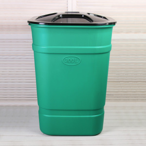 Бочка-бак пищевая, 300 л, с крышкой, цвет МИКС Бочка-бак пищевая, 300 л, с крышкой, цвет МИКС