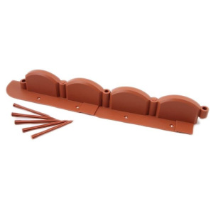 Бордюр «Волна», длина 3.2 м, терракотовый Бордюр «Волна», длина 3.2 м, терракотовый