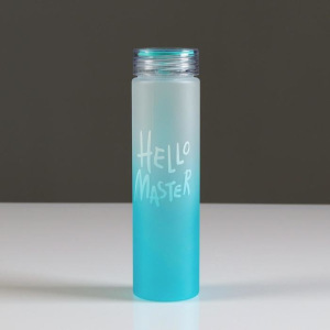 Бутылка для воды "Hello Master", 500 мл, со шнурком, микс, 6х22см Бутылка для воды "Hello Master", 500 мл, со шнурком, микс, 6х22см
