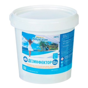 Быстрый стабилизированный хлор Aqualeon гранулы, 1 кг Быстрый стабилизированный хлор Aqualeon гранулы, 1 кг