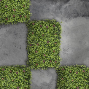 Декоративная панель, 40 × 60 см, «Цветы в пятилистнике» Декоративная панель, 40 × 60 см, «Цветы в пятилистнике»