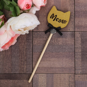 Декоративный штекер «Meow», 7 × 14 см Декоративный штекер «Meow», 7 × 14 см