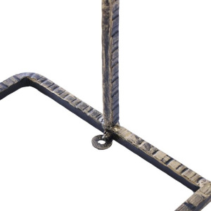 Декроттуар для очистки обуви, 102 × 52 × 22 см, с щёткой и держателем Декроттуар для очистки обуви, 102 × 52 × 22 см, с щёткой и держателем