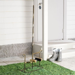 Декроттуар для очистки обуви, 102 × 52 × 22 см, с щёткой и держателем Декроттуар для очистки обуви, 102 × 52 × 22 см, с щёткой и держателем