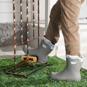 Декроттуар для очистки обуви, 105 × 42 × 25 см, с щёткой и держателем Декроттуар для очистки обуви, 105 × 42 × 25 см, с щёткой и держателем