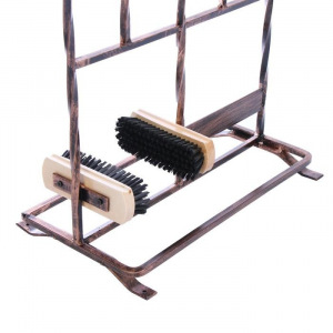 Декроттуар для очистки обуви, 105 × 42 × 25 см, с щёткой и держателем Декроттуар для очистки обуви, 105 × 42 × 25 см, с щёткой и держателем