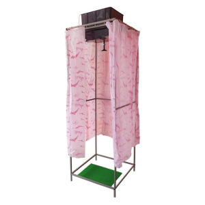 Душ дачный, 75 × 75 × 250 см, тент, бак пластиковый, 55 л, с ЭВН Душ дачный, 75 × 75 × 250 см, тент, бак пластиковый, 55 л, с ЭВН