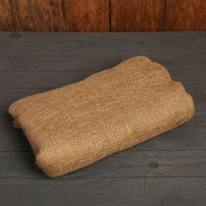 Джут натуральный, 1,1 × 5 м, плотность 150 г/м², плетение 22/20 Джут натуральный, 1,1 × 5 м, плотность 150 г/м², плетение 22/20