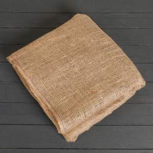 Джут натуральный, 1,1 × 5 м, плотность 215 г/м², плетение 34/32 Джут натуральный, 1,1 × 5 м, плотность 215 г/м², плетение 34/32