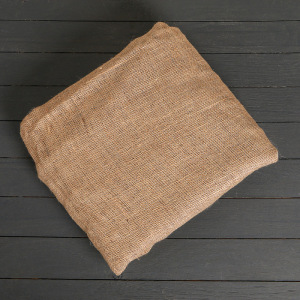 Джут натуральный, 1,1 × 5 м, плотность 260 г/м², плетение 46/40 Джут натуральный, 1,1 × 5 м, плотность 260 г/м², плетение 46/40