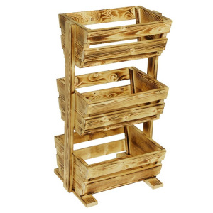 Этажерка деревянная, 54×50×100см, обожжённый Этажерка деревянная, 54×50×100см, обожжённый