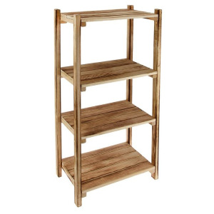 Этажерка напольная 4 яруса 50 х 35 х110 см, "Термо" липа Добрая баня Этажерка напольная 4 яруса 50 х 35 х110 см, "Термо" липа Добрая баня