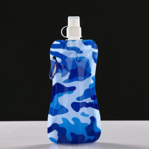 Фляжка мягкая с карабином «Камуфляж», 480 мл, микс Фляжка мягкая с карабином «Камуфляж», 480 мл, микс