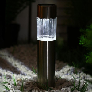 Фонарь садовый на солнечной батарее "Цилиндр грани" 25 см, d-4,5 см, 1 led, металл Фонарь садовый на солнечной батарее "Цилиндр грани" 25 см, d-4,5 см, 1 led, металл
