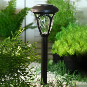 Фонарь садовый на солнечной батарее "Ретро" 39,5 см, d-9,5 см, 1 led, пластик Фонарь садовый на солнечной батарее "Ретро" 39,5 см, d-9,5 см, 1 led, пластик