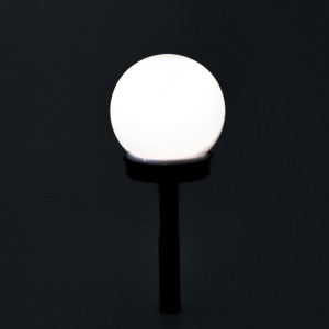 Фонарь садовый на солнечной батарее "Шар малый" 34 см, d-10 см, 1 led, пластик Т. БЕЛЫЙ Фонарь садовый на солнечной батарее "Шар малый" 34 см, d-10 см, 1 led, пластик Т. БЕЛЫЙ