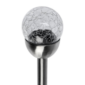 Фонарь садовый на солнечной батарее "Шар света" 36,5см, d-6см, 1 led, металл Фонарь садовый на солнечной батарее "Шар света" 36,5см, d-6см, 1 led, металл