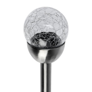 Фонарь садовый на солнечной батарее "Шар света" 36,5см, d-6см, 1 led, металл Фонарь садовый на солнечной батарее "Шар света" 36,5см, d-6см, 1 led, металл