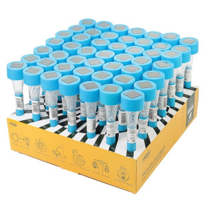 Фонарь садовый на солнечной батарее "Трапеция", 31см, d=4.5 см,1 led,пластик, голубая ножка Фонарь садовый на солнечной батарее "Трапеция", 31см, d=4.5 см,1 led,пластик, голубая ножка