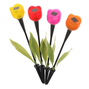 Фонарь садовый на солнечной батарее "Тюльпан" 47 см, d-6 см, 1 led, пластик Фонарь садовый на солнечной батарее "Тюльпан" 47 см, d-6 см, 1 led, пластик