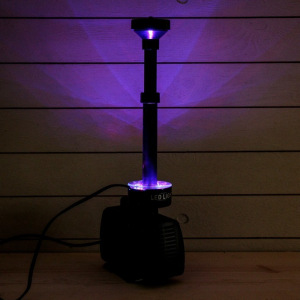 Фонтан для садового водоёма LED-10000FP, 100 Вт, h = 6 м, 6500 л/ч, LED 30 ламп Фонтан для садового водоёма LED-10000FP, 100 Вт, h = 6 м, 6500 л/ч, LED 30 ламп