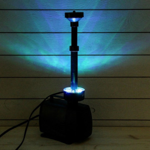 Фонтан для садового водоёма LED-7800FP, 75 Вт, h = 4 м, 4500 л/ч, LED 30 ламп Фонтан для садового водоёма LED-7800FP, 75 Вт, h = 4 м, 4500 л/ч, LED 30 ламп