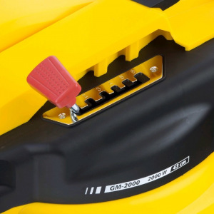 Газонокосилка электрическая DENZEL GM-2000, 2000 Вт, шир./выс. 430/20-70 мм, 6 уровней, 45 л 50487 Газонокосилка электрическая DENZEL GM-2000, 2000 Вт, шир./выс. 430/20-70 мм, 6 уровней, 45 л 50487