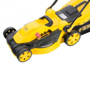 Газонокосилка электрическая DENZEL GM-2000, 2000 Вт, шир./выс. 430/20-70 мм, 6 уровней, 45 л 50487 Газонокосилка электрическая DENZEL GM-2000, 2000 Вт, шир./выс. 430/20-70 мм, 6 уровней, 45 л 50487