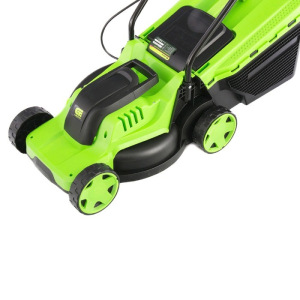 Газонокосилка электрическая "Сибртех" L1200, 1200 Вт, шир./выс. 320/20-56 мм, 3 уровня, 30 л 50487 Газонокосилка электрическая "Сибртех" L1200, 1200 Вт, шир./выс. 320/20-56 мм, 3 уровня, 30 л 50487