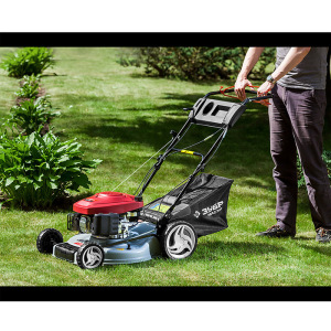 Газонокосилка "ЗУБР" ГКБ-510СТ, бенз., 2.6 кВт/3.54 л.с., ширина/высота 51 см/25-75 мм Газонокосилка "ЗУБР" ГКБ-510СТ, бенз., 2.6 кВт/3.54 л.с., ширина/высота 51 см/25-75 мм