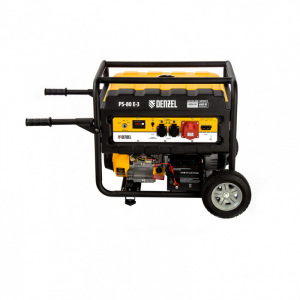Генератор бензиновый Denzel PS 80 E-3 946954, 4Т, 8000 Вт, 230/400 В, 25 л, АКК/электростартер Генератор бензиновый Denzel PS 80 E-3 946954, 4Т, 8000 Вт, 230/400 В, 25 л, АКК/электростартер