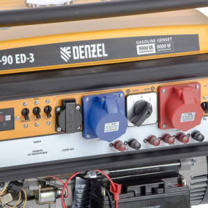 Генератор бензиновый Denzel PS 90 ED-3 946944, 4Т, 9000 Вт, переключение режима 230 В/400 В 456471 Генератор бензиновый Denzel PS 90 ED-3 946944, 4Т, 9000 Вт, переключение режима 230 В/400 В 456471