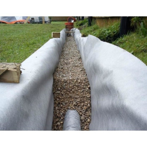 Геотекстиль, 2 × 100 м, плотность 200, белый Геотекстиль, 2 × 100 м, плотность 200, белый