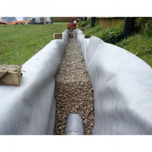 Геотекстиль, 2 × 50 м, плотность 300, белый Геотекстиль, 2 × 50 м, плотность 300, белый