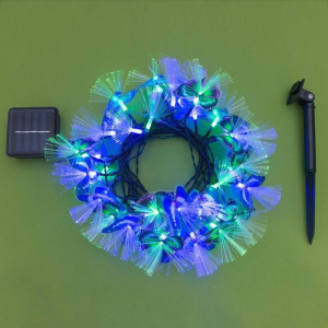 Гирлянда "Нить" 4.5 м с насадками "Бабочки", тёмная нить, 30 LED, свечение RG/RB, 2 режима, солнечная батарея Гирлянда "Нить" 4.5 м с насадками "Бабочки", тёмная нить, 30 LED, свечение RG/RB, 2 режима, солнечная батарея