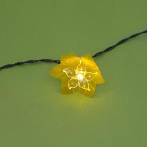 Гирлянда "Нить" 4.5 м с насадками "Лилии", тёмная нить, 30 LED, свечение RG/RB, 2 режима, солнечная батарея Гирлянда "Нить" 4.5 м с насадками "Лилии", тёмная нить, 30 LED, свечение RG/RB, 2 режима, солнечная батарея