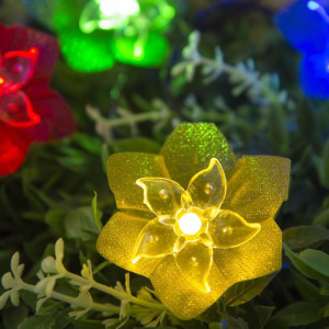 Гирлянда "Нить" 4.5 м с насадками "Лилии", тёмная нить, 30 LED, свечение RG/RB, 2 режима, солнечная батарея Гирлянда "Нить" 4.5 м с насадками "Лилии", тёмная нить, 30 LED, свечение RG/RB, 2 режима, солнечная батарея