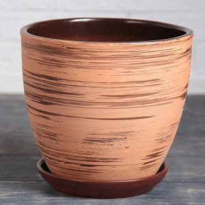 Горшок цветочный Кружево 2,5л с подставкой Горшок цветочный Кружево 2,5л с подставкой