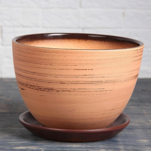 Горшок цветочный Кружево 4л с подставкой Горшок цветочный Кружево 4л с подставкой