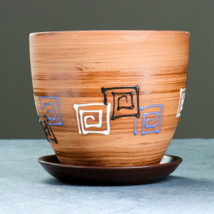 Горшок цветочный Модерн 5л с подставкой Горшок цветочный Модерн 5л с подставкой