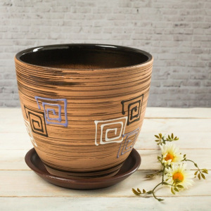 Горшок цветочный Модерн 5л с подставкой Горшок цветочный Модерн 5л с подставкой