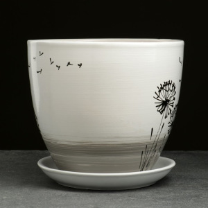 Горшок цветочный Одуванчик 5л с подставкой Горшок цветочный Одуванчик 5л с подставкой